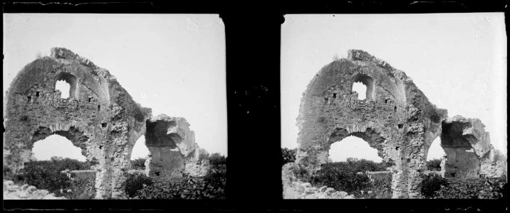 Edifici en ruïnes de la vil·la romana de Centcelles (AFCEC BORDONS X 223)