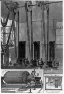 Edison's electric light. the generator, the armature, & electric metre LCCN2007682978