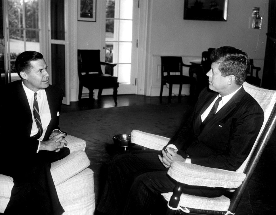 Edmund A. Gullion with John F. Kennedy