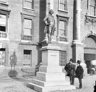 Edmund Burke outside Trinity College-We're a Couple of Swells