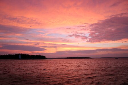 Dramatic afterglow canada