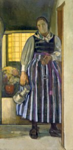 Edouard Vallet, La servante valaisanne, 1911 by MBAL