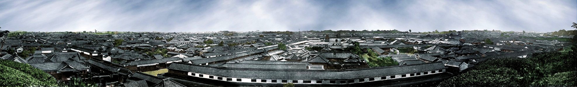 Edo Panorama old Tokyo color photochrom