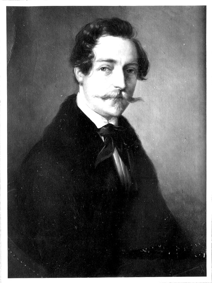Eduard Rüber Generaldirektionsrat, Architekt 1804-1874, Hochzeitsportrait