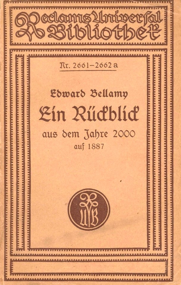 Edward Bellamy 2000 1887