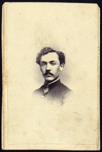 Edward H. Perkins, Co. C 6th Vt. Vols., head-and-shoulders portrait, facing front, wearing military uniform LCCN2005677263