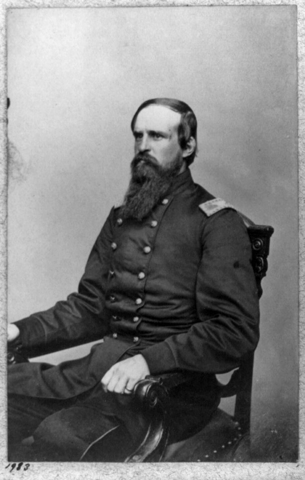 Edward E. Cross, three-quarters length portrait, seated in chair, facing left, in uniform. Col., 5th N.H. Infantry LCCN2005679760