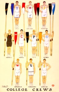 Edward Penfield, College crews, 1908