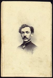 Edward H. Perkins, Co. C 6th Vt. Vols., head-and-shoulders portrait, facing front, wearing military uniform LCCN2005677263