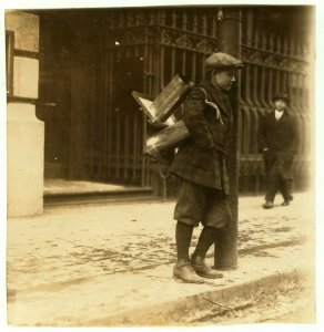 Edward Williams, 328 E Street, South Boston. 14 years old. Messenger for William H. Mitchell & Sons Co. Gets $5 a week. LOC nclc.03983