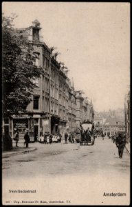 Eerste Sweelinckstraat, in het verkort gezien naar Gerard Doustraat, vanaf Sarphatipark, Afb PRKBB00246000002