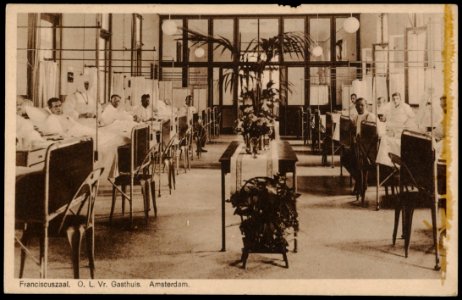 Eerste Oosterparkstraat 179, Onze Lieve Vrouwe Gasthuis. Franciscuszaal. Uitgave Weenenk & Snel, Den Haag, Afb PRKBB00369000005