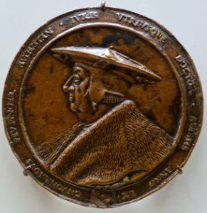 Effigy of Konrad Peutinger, by Friedrich Hagenauer, probably Augsburg, 1527, bronze - Bode-Museum - DSC03367 photo
