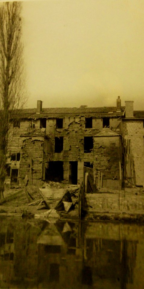 Effect of German airplane bombs, Challons, France, April 1917, WWI (28680315892)