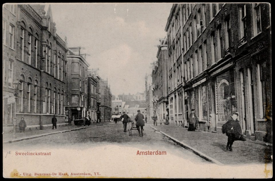 Eerste Sweelinckstraat gezien naar Gerard Doustraat, Afb PRKBB00246000001