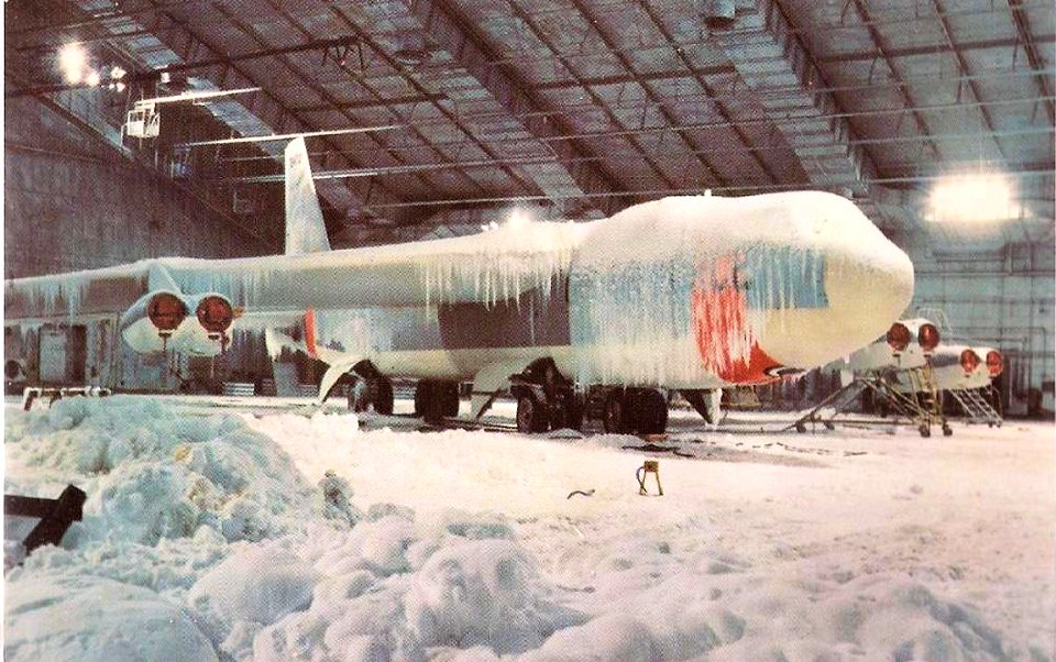 Eglin Air Force Base - B-52 Stratofortress in Climate Laboratory Hangar Cold Weather Testing