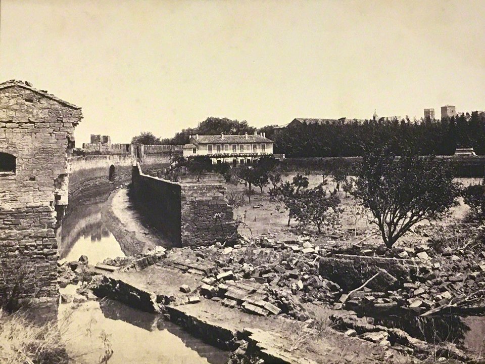 Effondrement remparts inondations 1856 Édouard Baldus