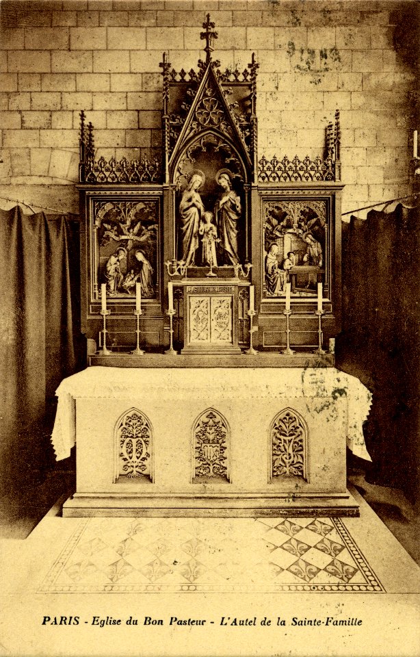 Eglise de l'Œuvre des Flamands à Paris - Autel de la Sainte Famille