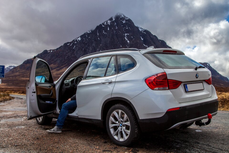 Mountain scotland car