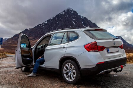 Mountain scotland car