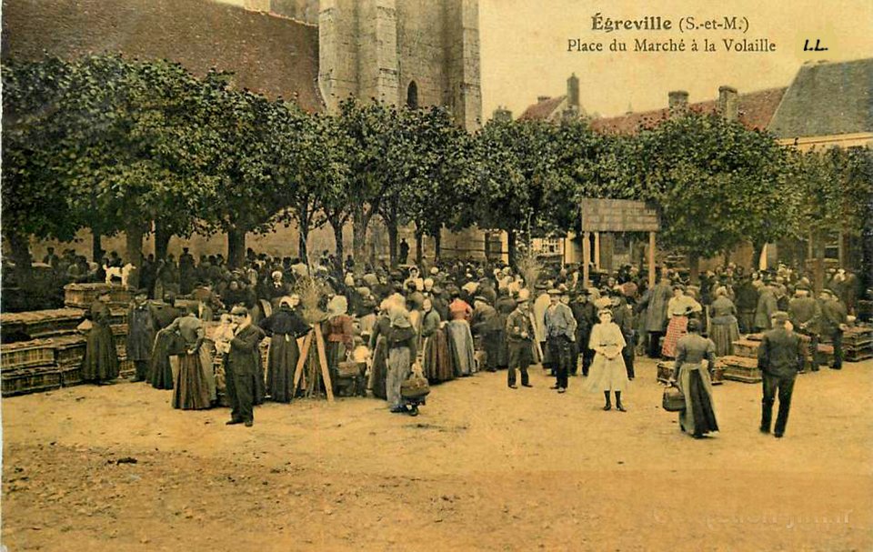 Egreville marché à la volaille