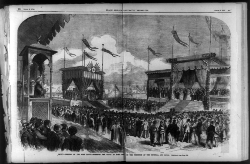 Egypt-opening of the Suez Canal-blessing the canal at Port Said in the presence of the imperial and royal visitors LCCN91786320