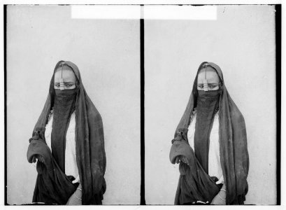Egyptian characters, etc. Bust of Mohammedan (i.e., Muslim) woman of Cairo LOC matpc.01611