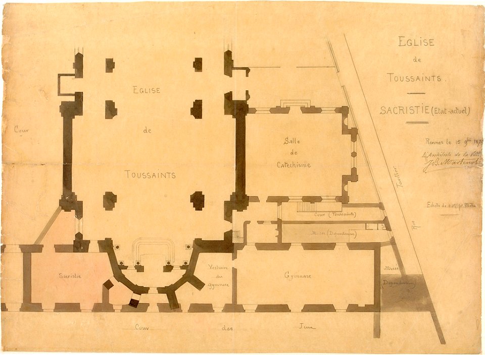 Eglise Toussaints 1879 Musée de Bretagne 920.42.1