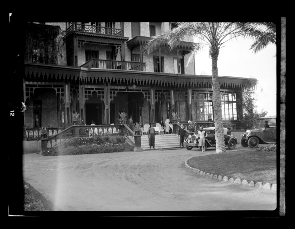 Egyptian Hotels, Ltd, Cairo. Mena House hotel. Exterior showing main entrance LOC matpc.15591