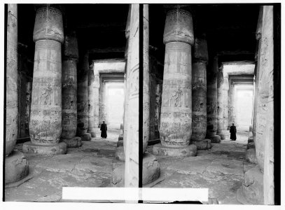 Egyptian views; Abydos. First hypostyle hall, Temple of Sethos I LOC matpc.01519