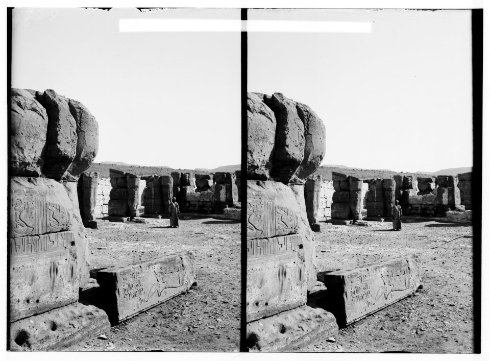 Egyptian views; Abydos. Temple of Rameses (i.e., Ramses) II LOC matpc.01520