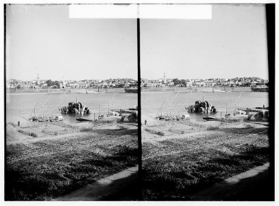 Egyptian views; Assuan and Philae. General view of Assuan from Elephantine Island LOC matpc.01590