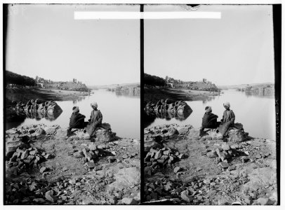 Egyptian views; Assuan and Philae. View of the Nile at Assuan LOC matpc.01593