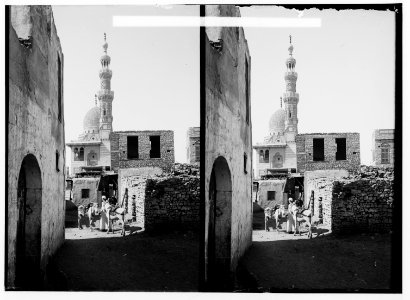 Egyptian views; Cairo (Masr). Mosque of Kait Bey LOC matpc.01466