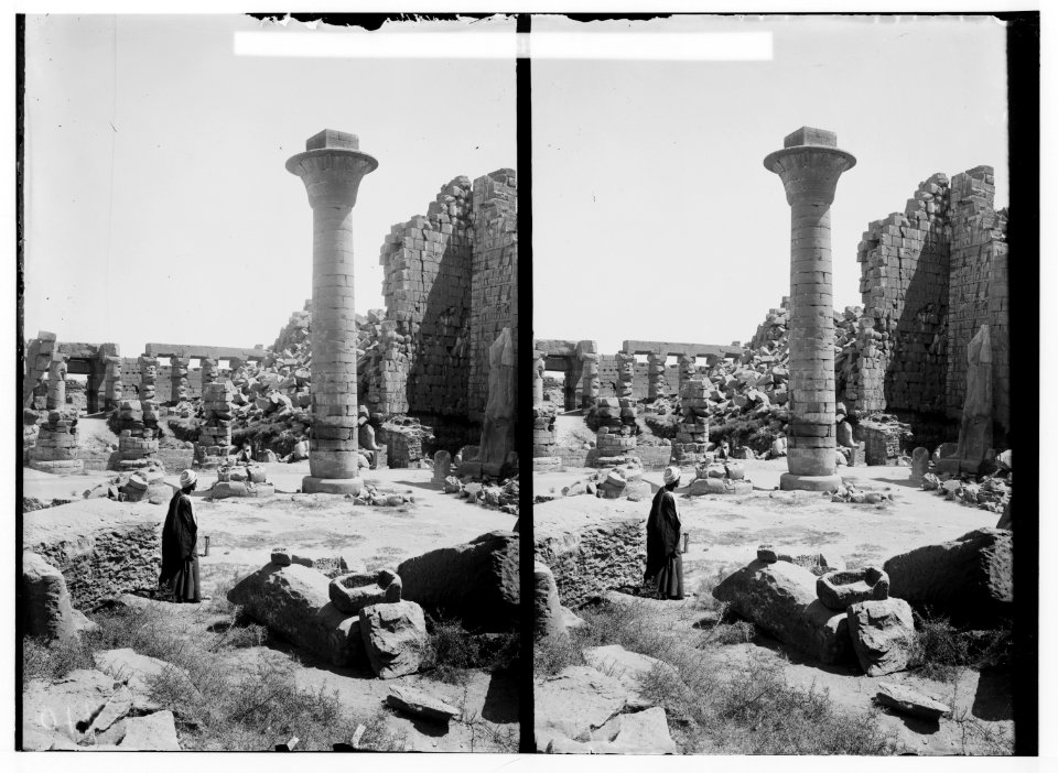 Egyptian views; Karnak. The great court LOC matpc.01541