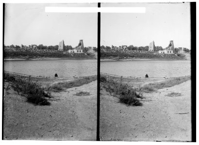 Egyptian views; Karnak. The sacred lake LOC matpc.01550