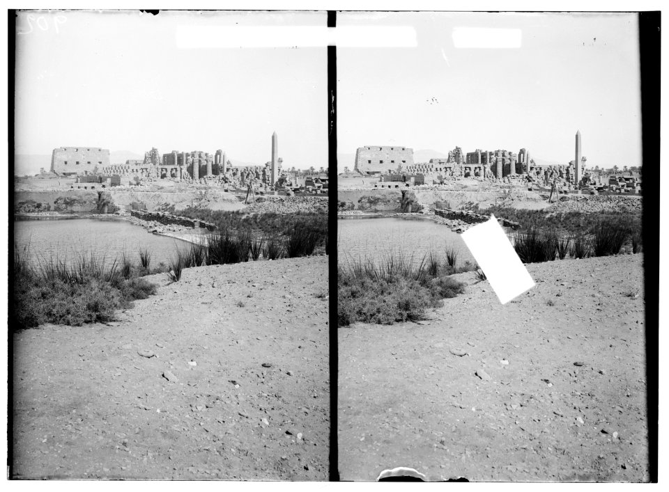 Egyptian views; Karnak. General view of ruins of Karnak LOC matpc.01534