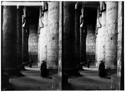 Egyptian views; Temple of Hathor, Dendera. Great vestibule LOC matpc.01524