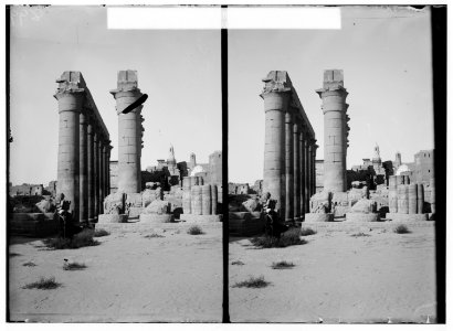 Egyptian views; Luxor. Colonnade, Temple of Luxor LOC matpc.01531