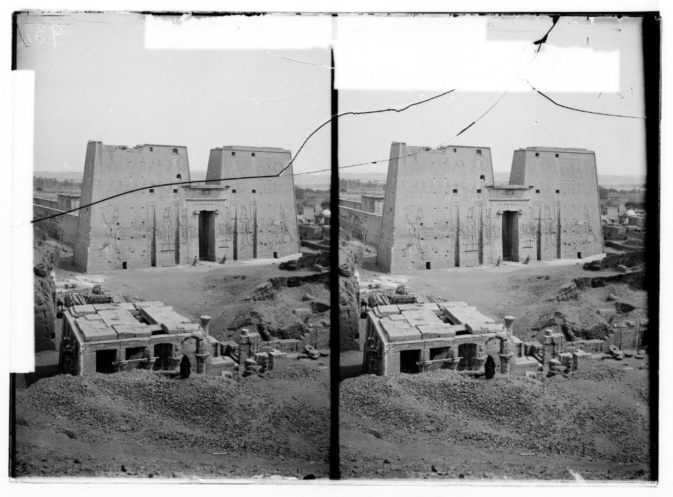 Egyptian views; Temple of Horus, Edfu. General view of Temple of Horus LOC matpc.01563