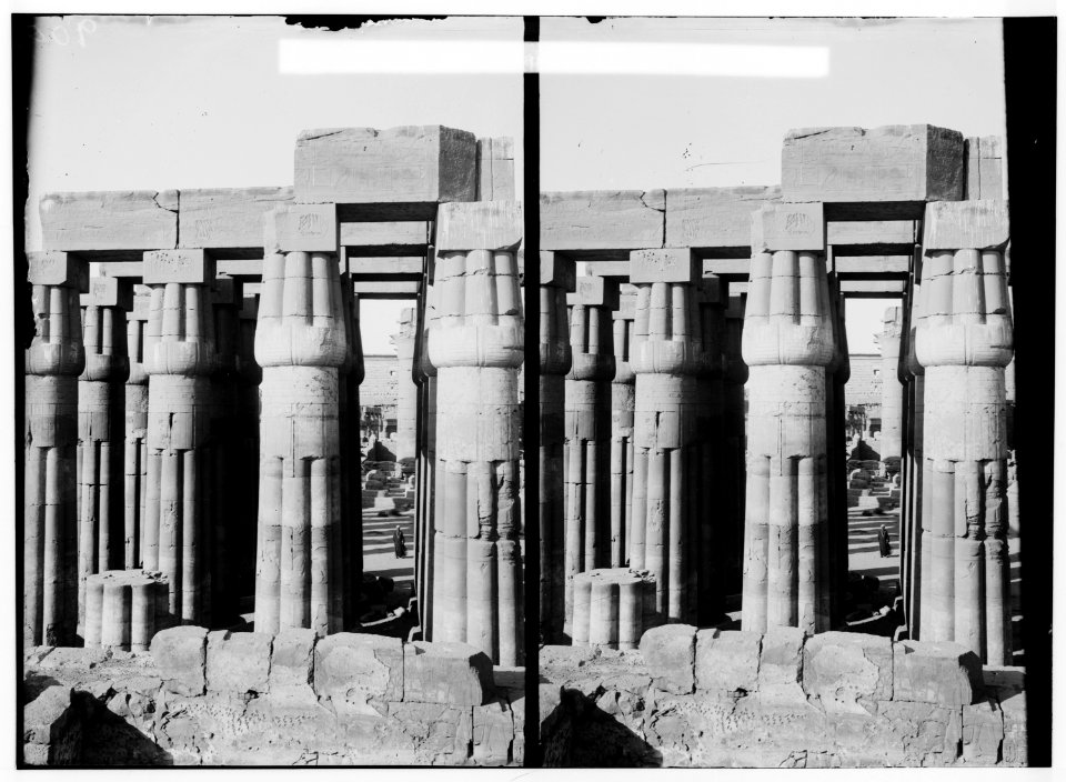 Egyptian views; Luxor. Hypostyle hall, Temple of Luxor LOC matpc.01532