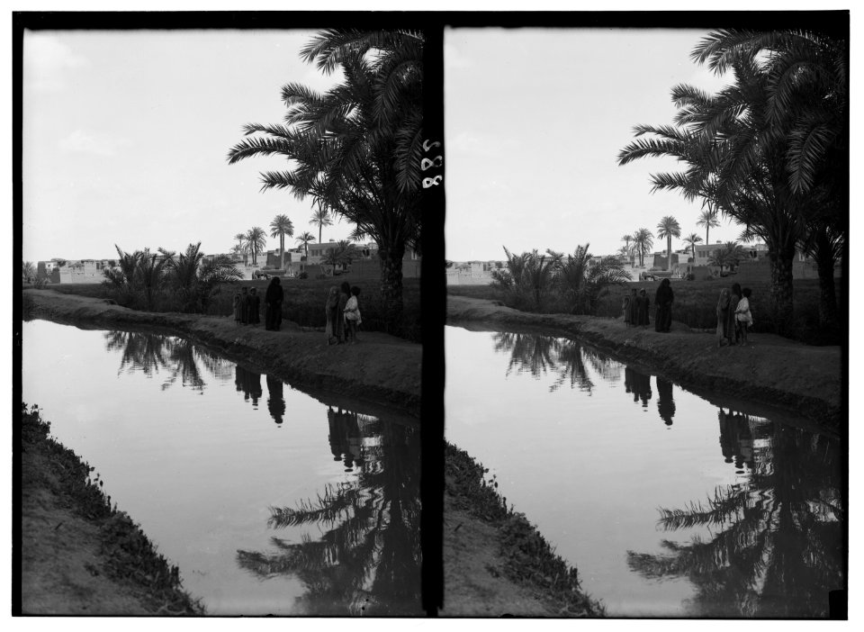 Egyptian views; The pyramids of Gizeh. Modern village of Memphis LOC matpc.01514