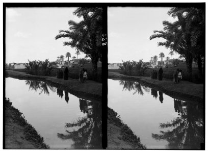 Egyptian views; The pyramids of Gizeh. Modern village of Memphis LOC matpc.01514