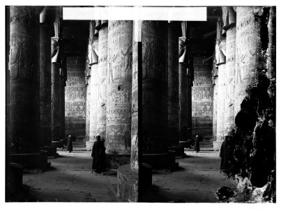 Egyptian views; Temple of Hathor, Dendera. Great vestibule LOC matpc.07585