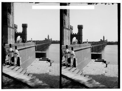 Egyptian views; The barrage. Near view of the barrage from the E. LOC matpc.01490