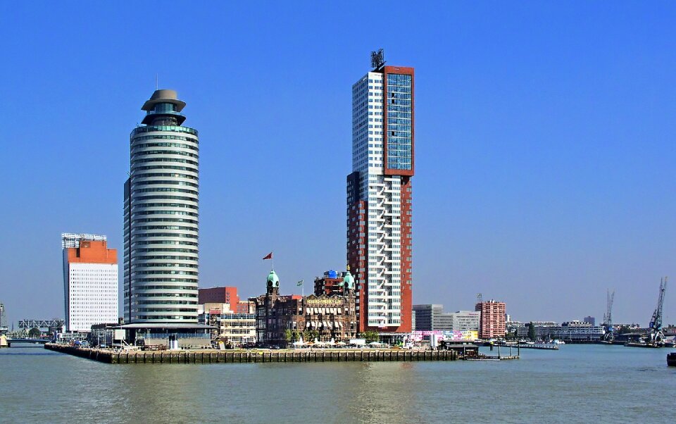 Skyscraper urban landscape rotterdam