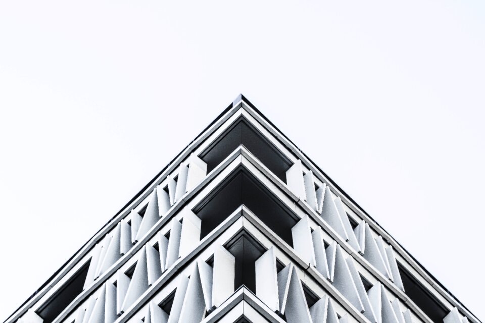 Building infrastructure black and white