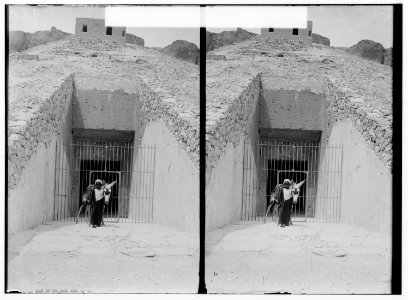 Egyptian views; Thebes. Entrance to a royal tomb LOC matpc.01561