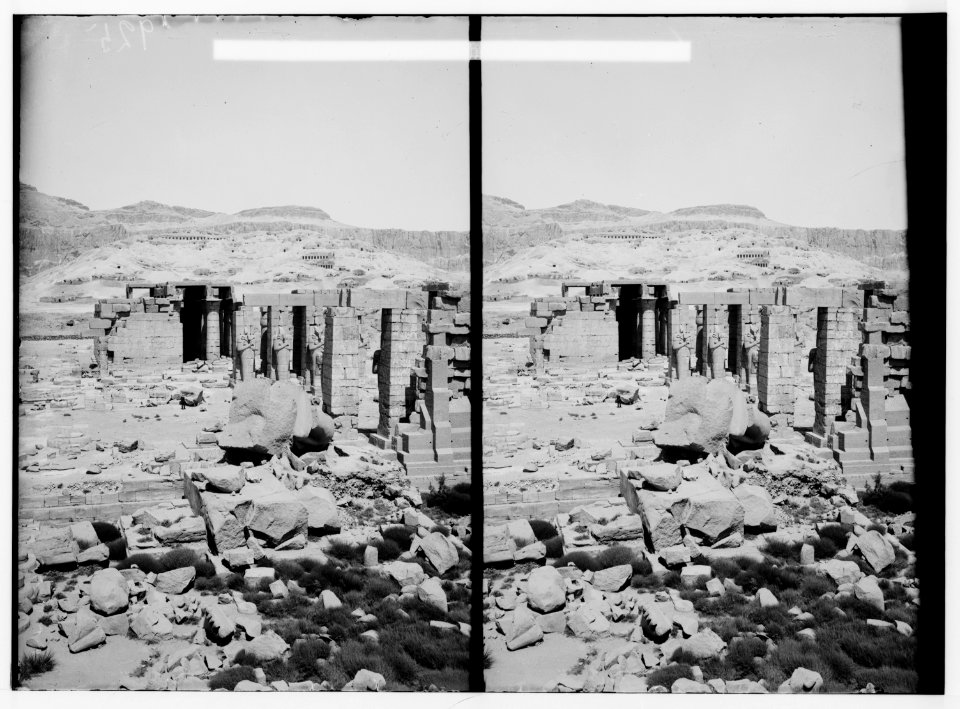 Egyptian views; Thebes. General view of the Ramesseum LOC matpc.01556