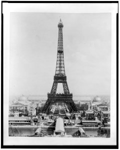 Eiffel Tower and exhibition buildings on the Champ de Mars as seen from Troacadero, Paris Exposition, 1889 LCCN92519631 photo